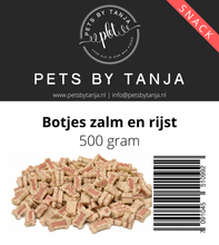 Afbeelding in Gallery-weergave laden, Botjes mix zalm & rijst 500 gram hondensnack
