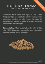 Afbeelding in Gallery-weergave laden, Premium Adult zalm rijst hondenvoer - Pets by Tanja