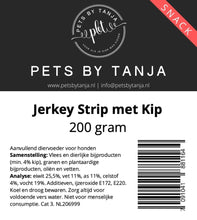 Afbeelding in Gallery-weergave laden, Jerkey strip met kip 200 gram hondensnack - Pets by Tanja
