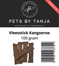 Afbeelding in Gallery-weergave laden, Vleessticks kangoeroe 100 gram hondensnack - Pets by Tanja