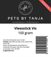 Afbeelding in Gallery-weergave laden, Vleessticks vis 100 gram hondensnack - Pets by Tanja