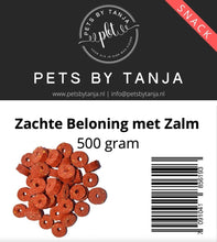 Afbeelding in Gallery-weergave laden, Zachte beloning met zalm 500 gram hondensnack - Pets by Tanja