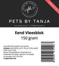 Afbeelding in Gallery-weergave laden, Vleesblokjes Eend 150 gram hondensnack - Pets by Tanja