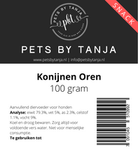 Afbeelding in Gallery-weergave laden, Konijnen Oren 100 gram hondensnack
