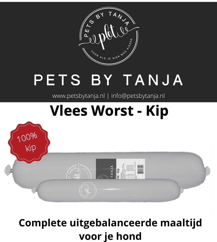 Vlees worst kip - Pets by Tanja