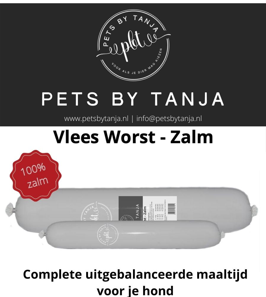 Vlees worst zalm - Pets by Tanja