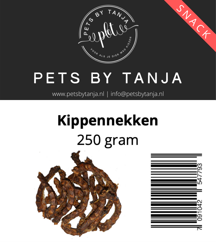 Kippennekken 250 gram hondensnack - Pets by Tanja