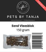 Afbeelding in Gallery-weergave laden, Vleesblokjes Eend 150 gram hondensnack - Pets by Tanja
