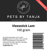 Afbeelding in Gallery-weergave laden, Vleessticks lam 100 gram hondensnack - Pets by Tanja
