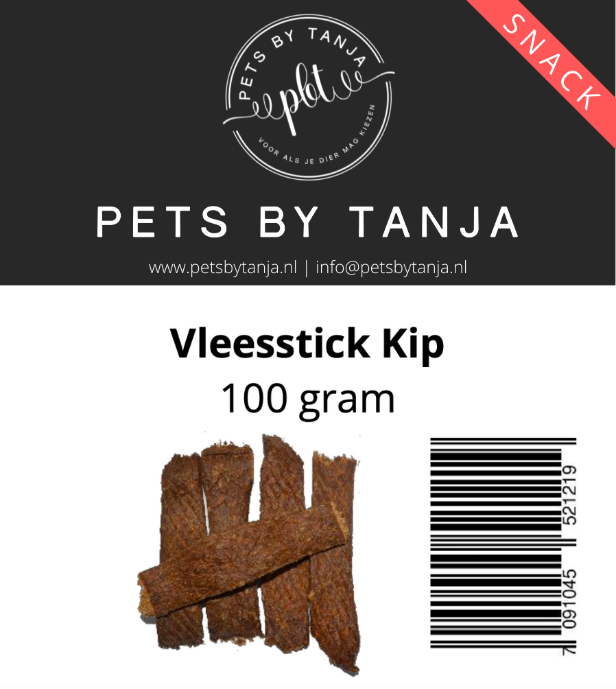 Vleessticks kip 100 gram hondensnack - Pets by Tanja