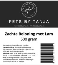 Afbeelding in Gallery-weergave laden, Zachte beloning met lam 500 gram hondensnack - Pets by Tanja
