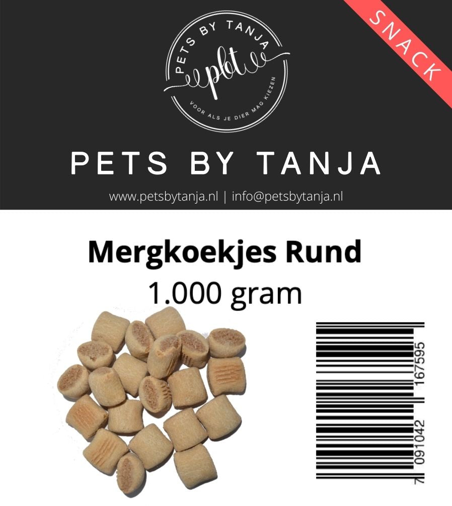 Mergkoekjes rund hondensnack - Pets by Tanja